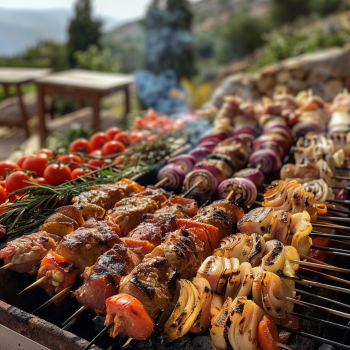 Greek Barbecue Homemade Gyros