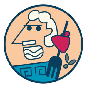 cooking with greek people icon