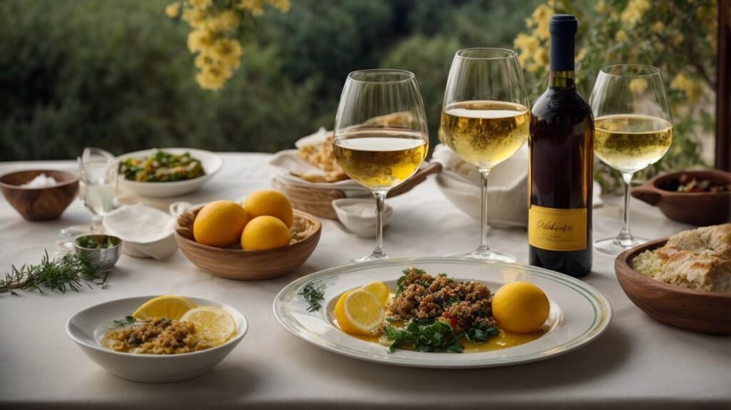 Greek Meze and wine pairing Greek Potatoes