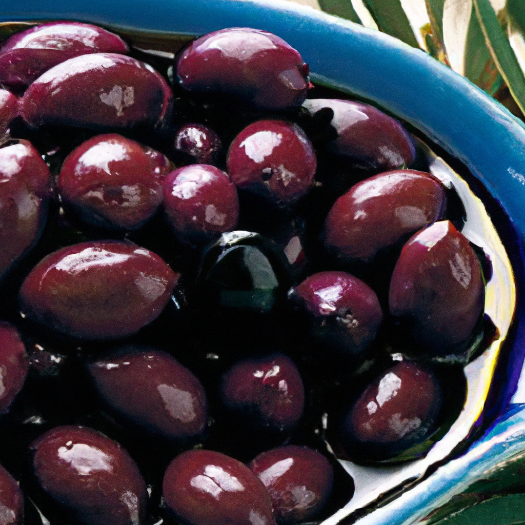 Greek Throuba olives in traditional Greek cuisine