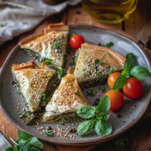 Greek Spinach Pie Spanakopita Greek-Inspired Street Food