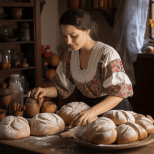 Greek Bread-Making