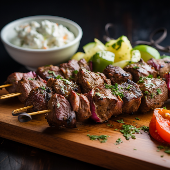 Tender Beef Souvlaki