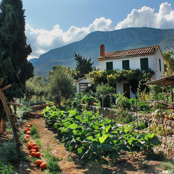 Traditional Greek Vegetable Garden 6de645c6-d65b-4c19-83a6-68b2812ee886