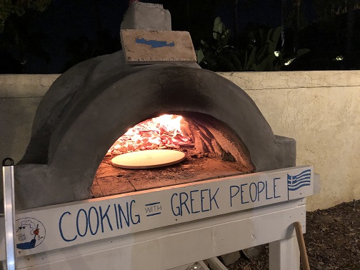 Greek wood-fired oven