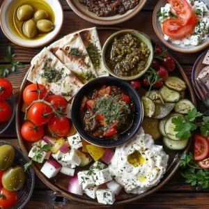 Greek Food Presentation Find Vegetarian Recipes