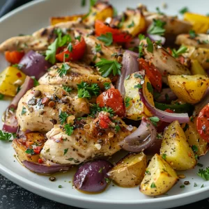 Greek Chicken and Potatoes