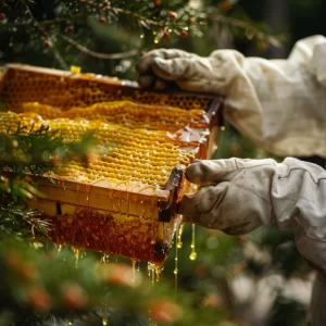 Greek Fir Honey Harvesting