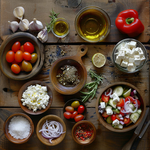 Greek Salad Recipe Ingredients