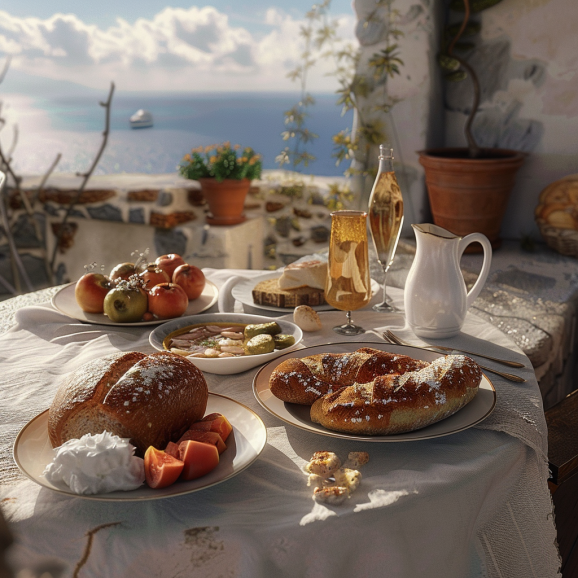 Greek breakfast bread