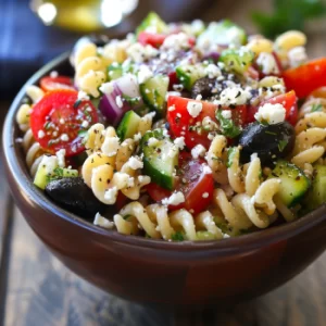 Greek pasta salad