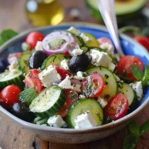 cucumber Greek salad