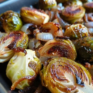 Roasted Brussel Sprouts Shallots with Petimezi 2