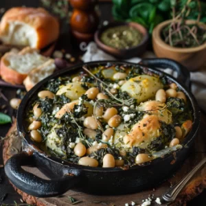 Gigantes Spinach Greek Casserole