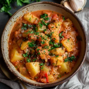 Patates Yahni Greek Potato Stew.