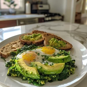 Greek Low-Carb Green Eggs