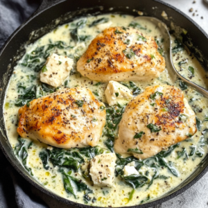 Creamy Spinach Feta Chicken