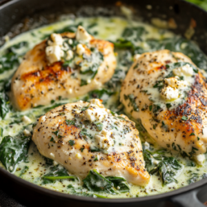 Creamy Spinach Feta Chicken