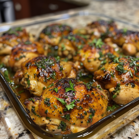 Greek Honey Garlic Chicken Oven Baked