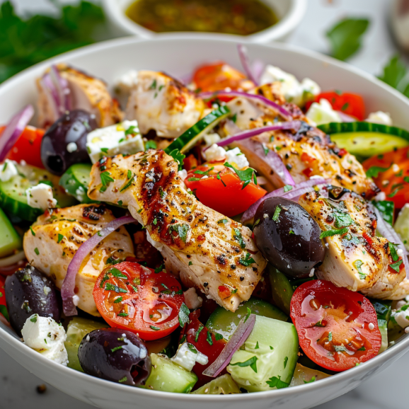 Greek Salad Ideas Chicken Greek Pasta Salad recipe