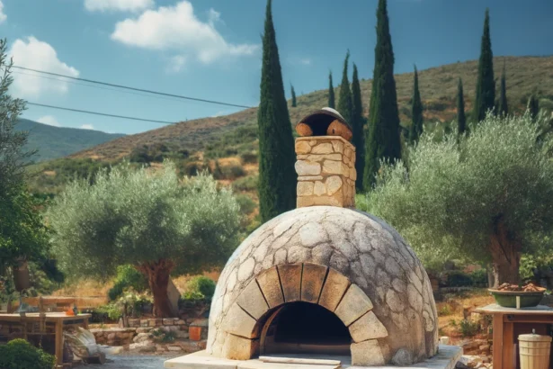 Greek wood fired oven