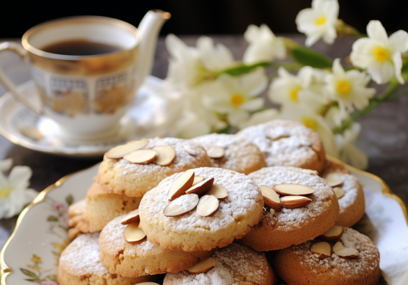 Greek Amygdalota Almond Cookies with a Whiff of Romanc