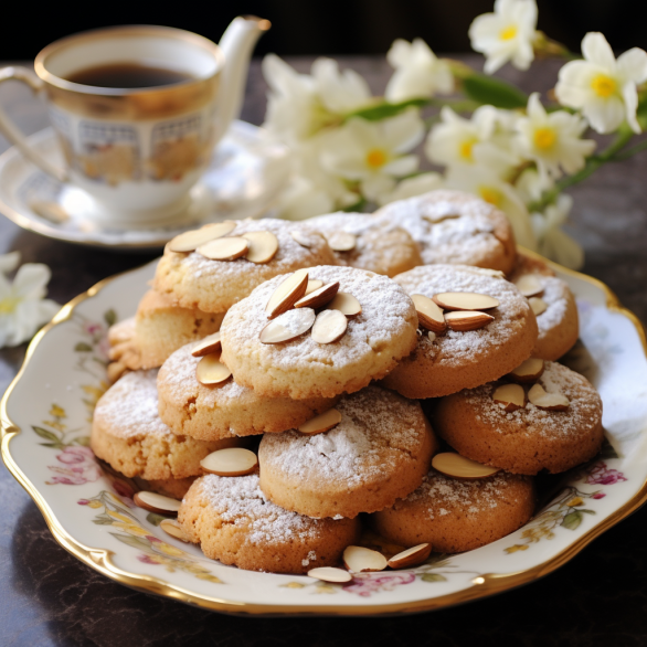 Greek Amygdalota Almond Cookies with a Whiff of Romanc