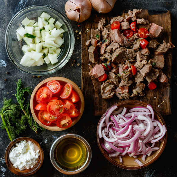 Gyros Homemade Ingredients