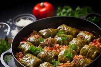 bstavrou Greek Christmas dish is Lahanodolmades