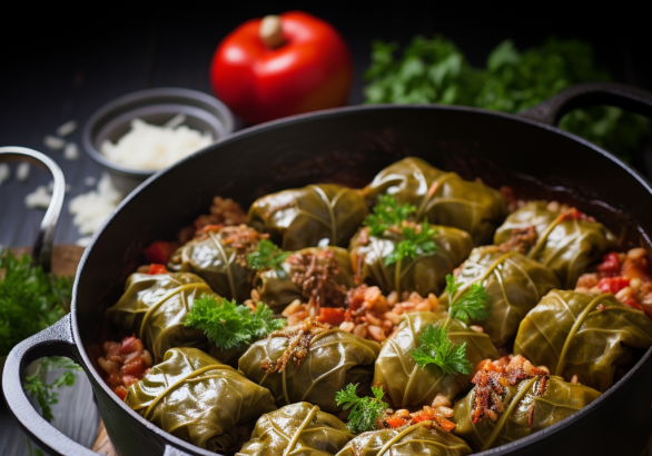 bstavrou Greek Christmas dish is Lahanodolmades