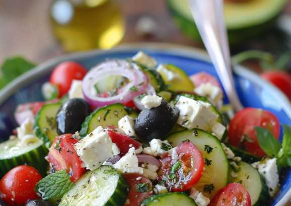 cucumber Greek salad