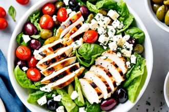 low carb greek chicken bowl